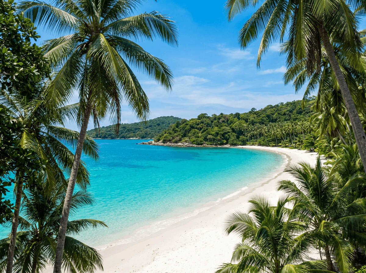 Koh Samet Thailand clear turquoise water white sand beach tropical island sunny day