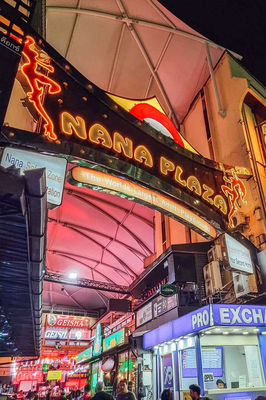 Nana Plaza Bangkok interior with bars and entertainment venues